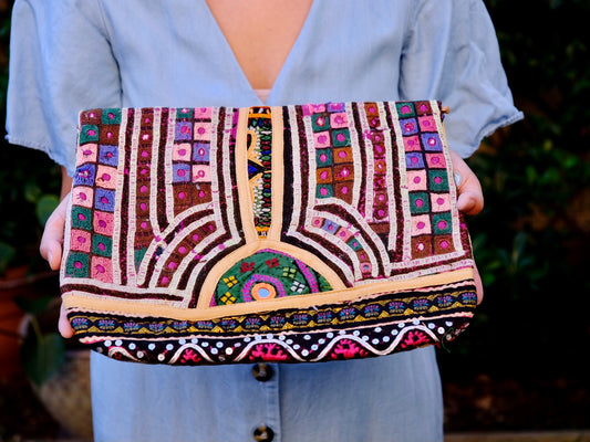 Large Bohemian Ladies Clutch Handbag