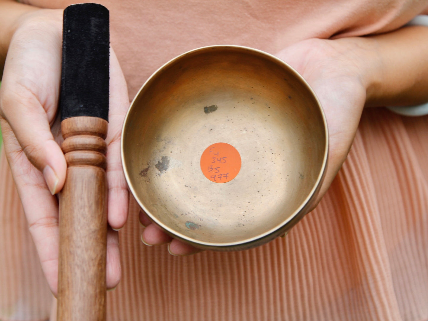 Small Old 'Tara' Singing Bowl - Base Note F4 (345 Hz)