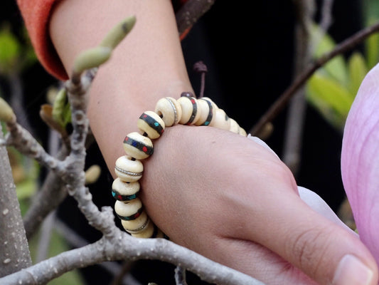 Yak Bone Mala Bracelet
