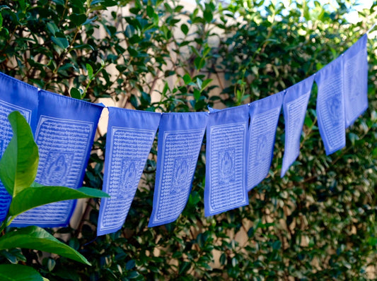 Medicine Buddha Prayer Flag - 1.5 metres long