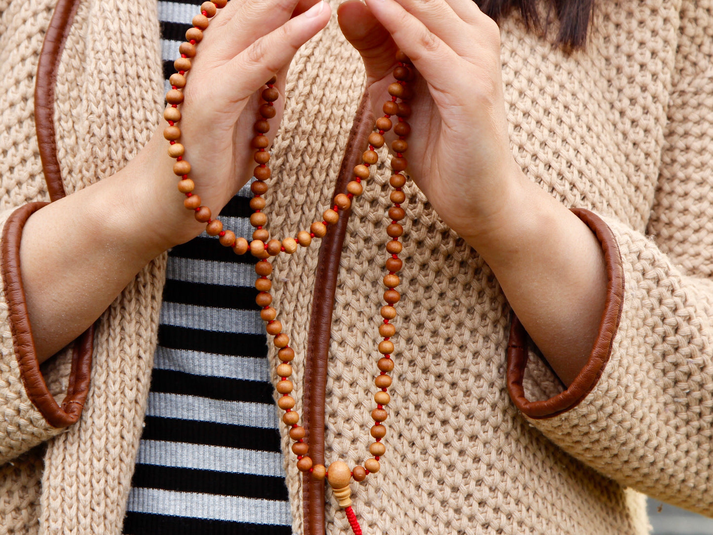 Small Knotted Sandalwood Mala
