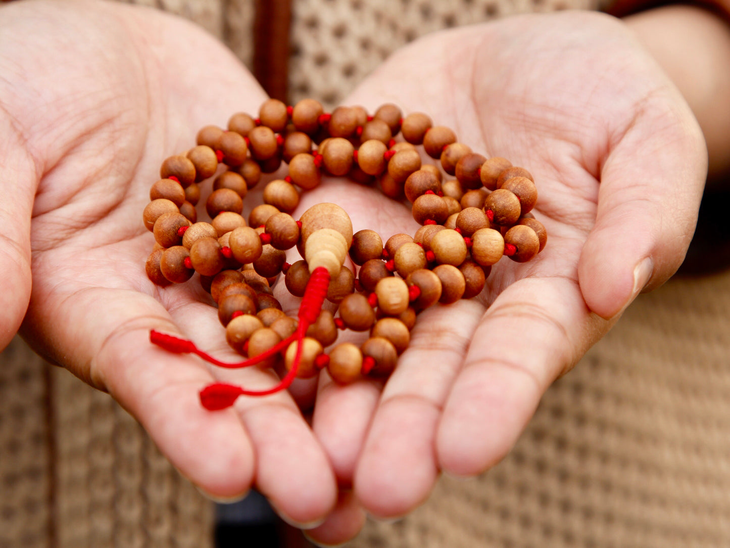 Small Knotted Sandalwood Mala