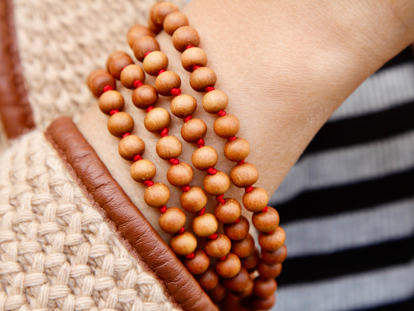 Small Knotted Sandalwood Mala