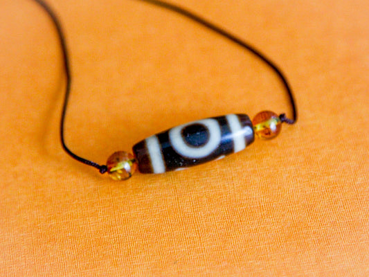 Heaven Earth Door Dzi Bead