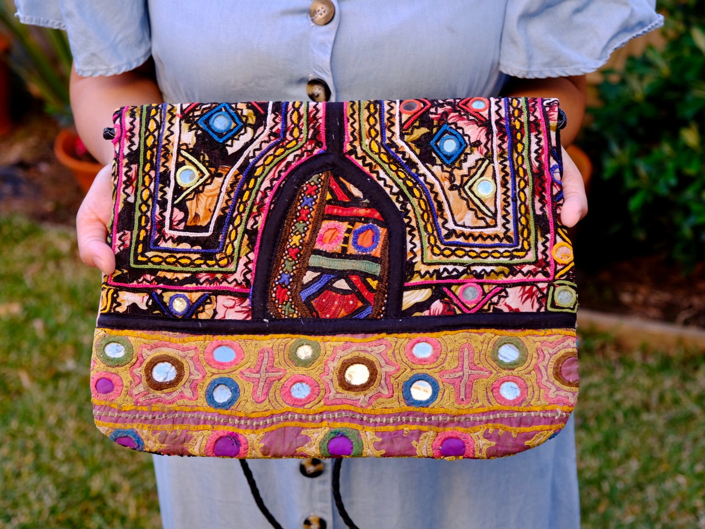 Large Bohemian Ladies Clutch Handbag