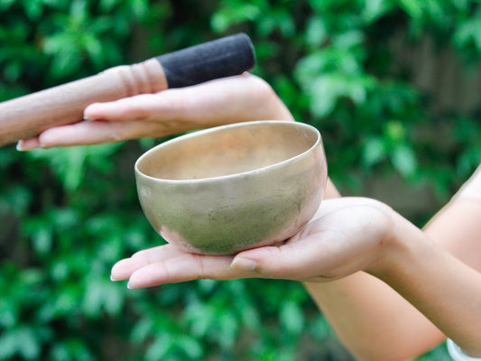 Small Old 'Tara' Singing Bowl - Base Note F4 (345 Hz)