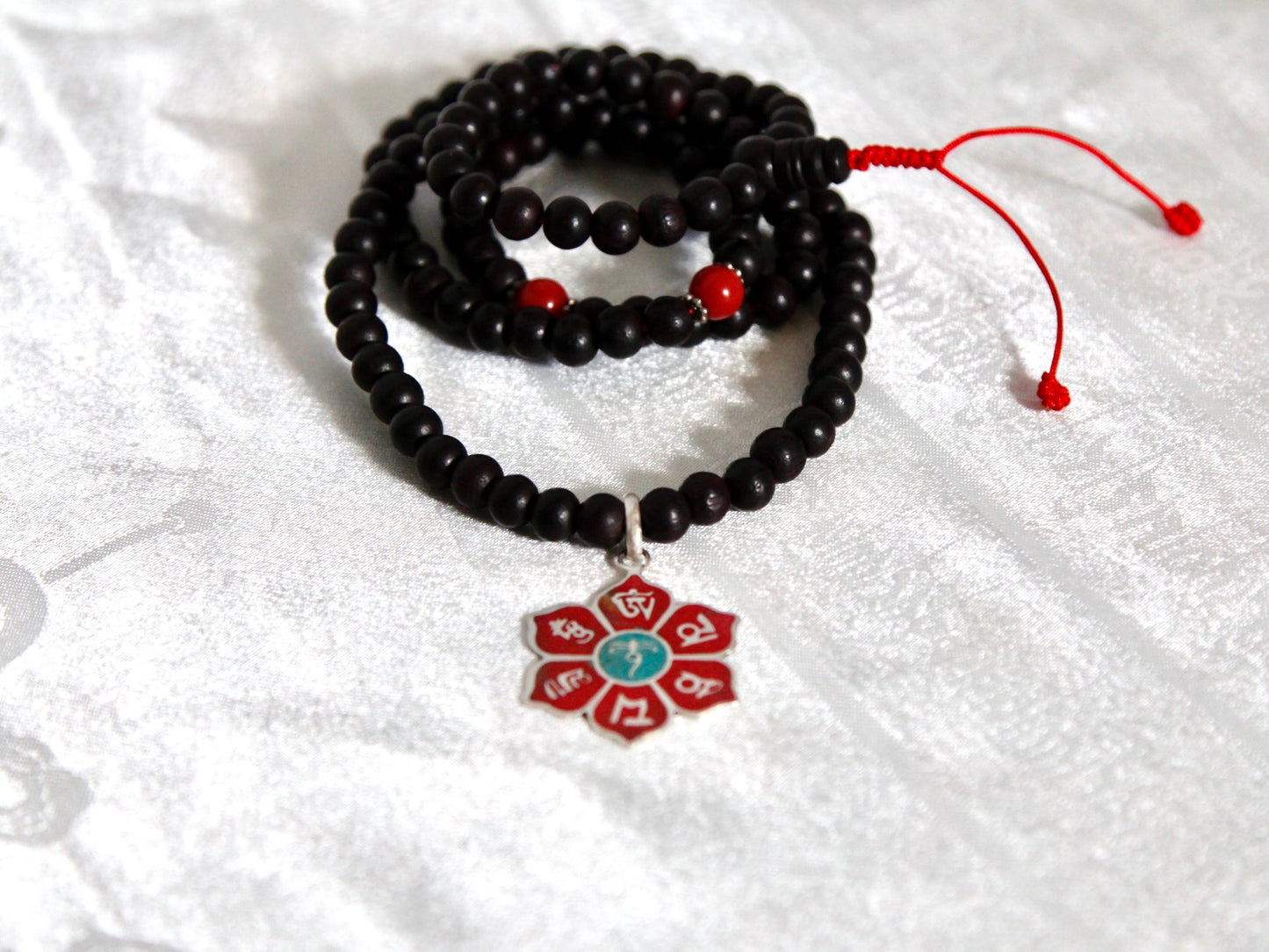 Rosewood Mala with pendant