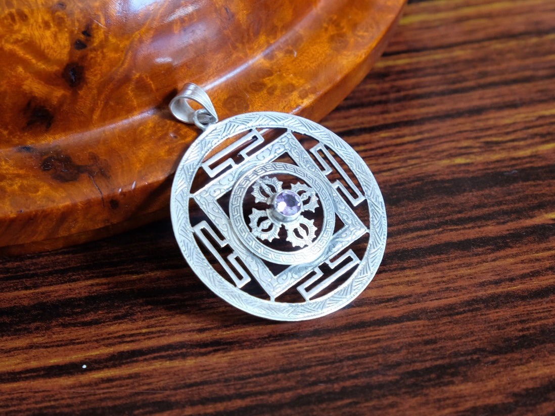 Double Vajra Mandala Pendant