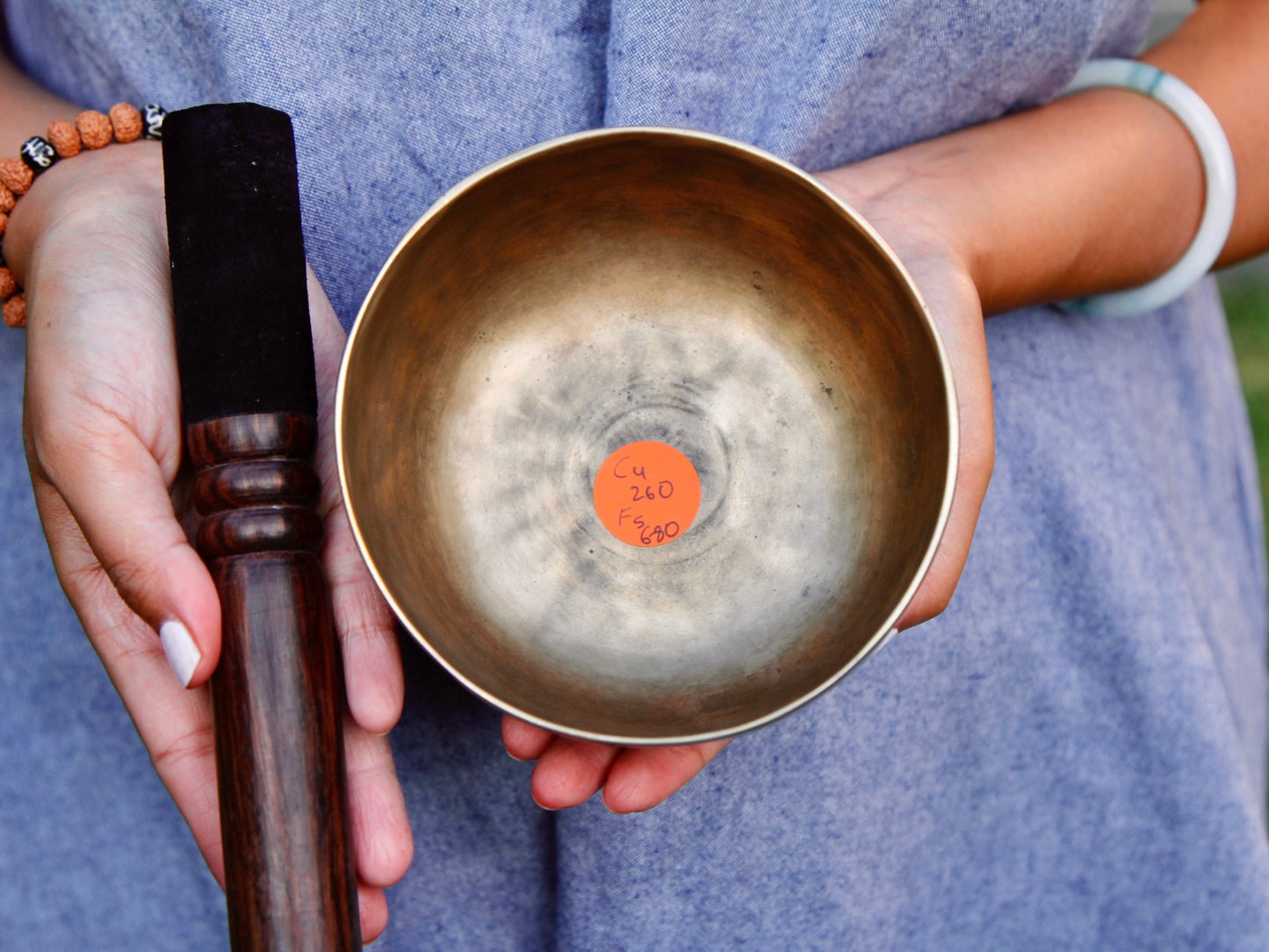 Small Old 'Tara' Singing Bowl - Base Note C4 (260 Hz)