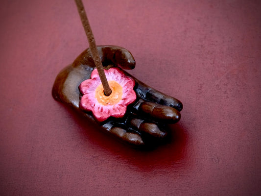 Lotus Offering Ceramic Incense Burner