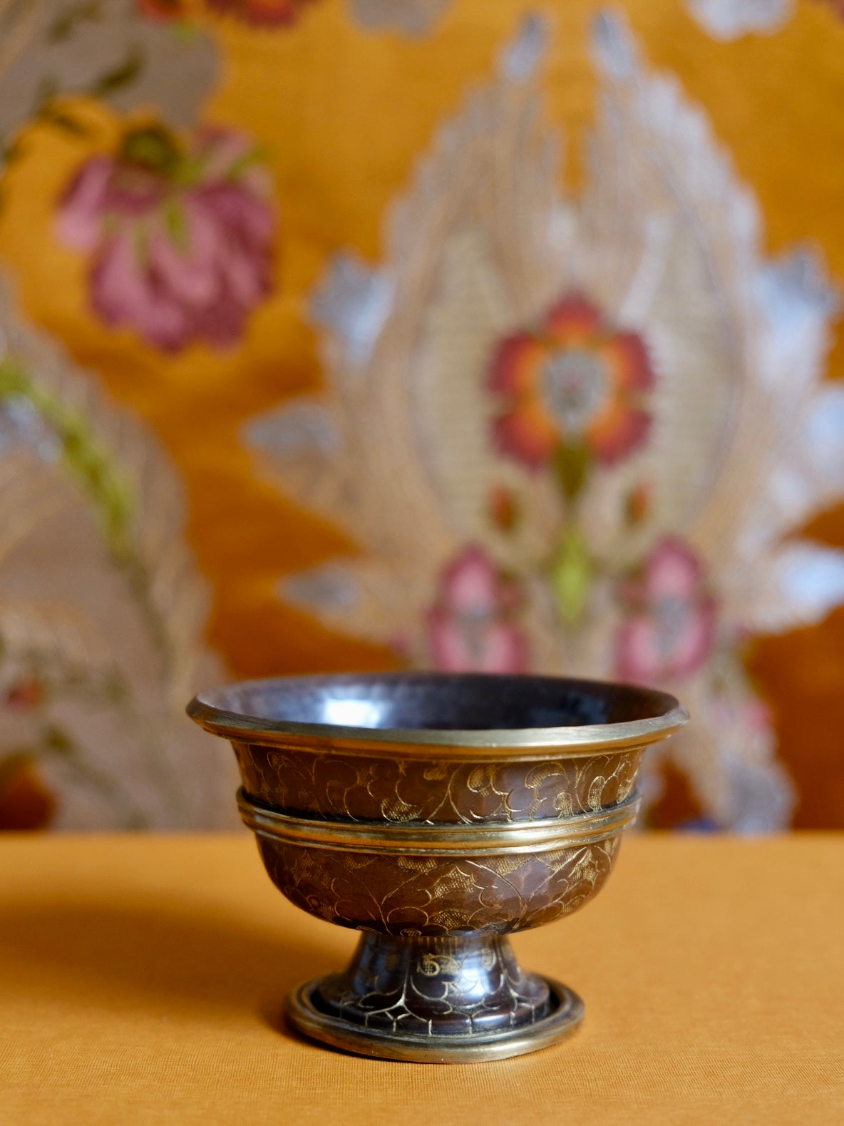 Set of 7 Small Water Offering Bowls - Copper