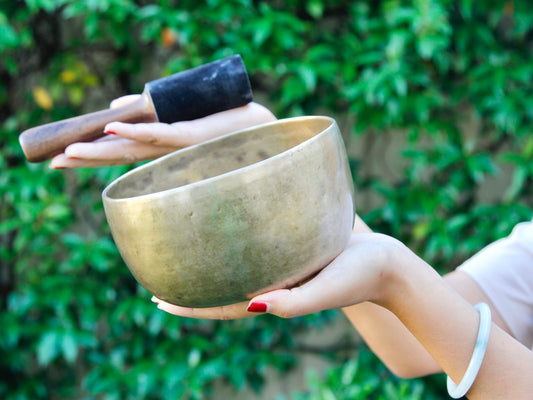 Old 'Tara' Singing Bowl - Base Note A#3 (283 Hz)