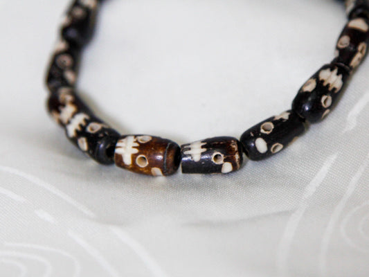 Bone Skull Mala Bracelet | Tibetan Design
