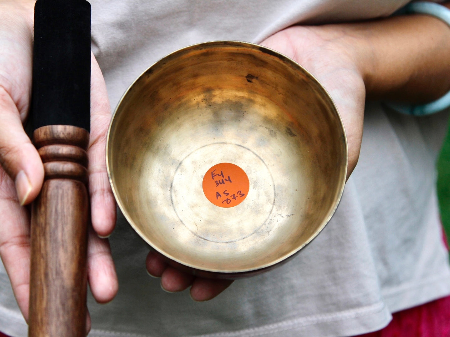 Small Old 'Tara' Singing Bowl - Base Note F4 (344 Hz)