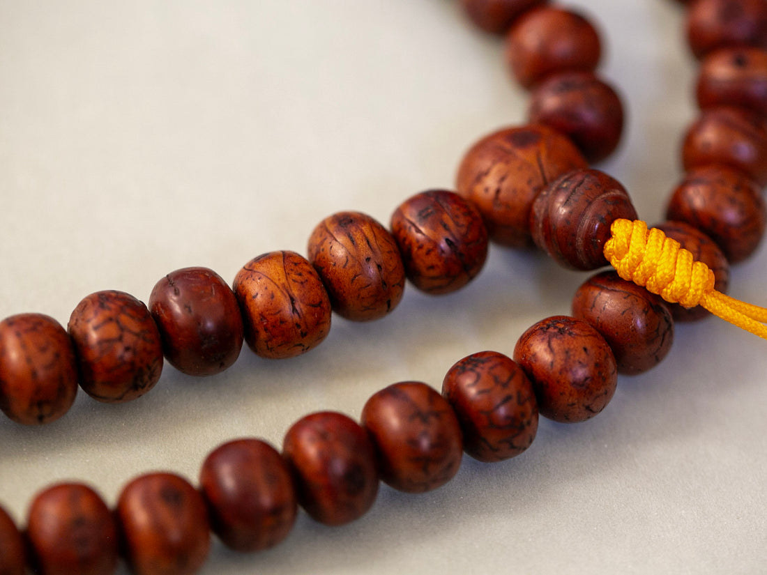 Bodhi mala closeup