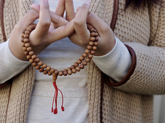 Using 108 Tibetan Mala Beads