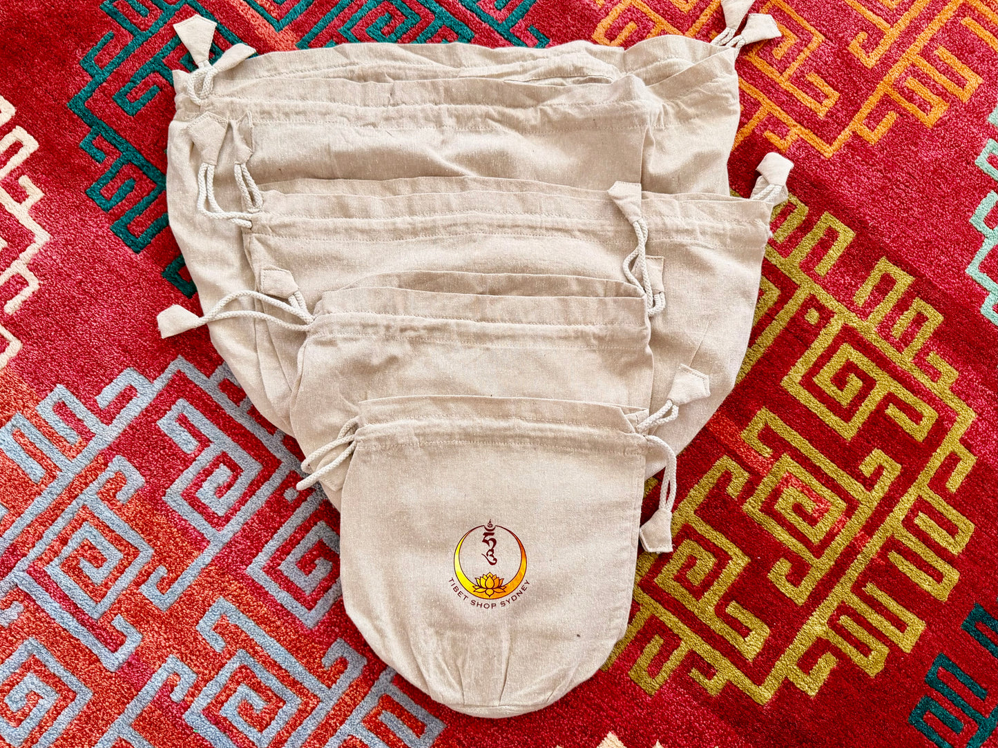 Raw Cotton Singing Bowl Bag (4 Sizes)