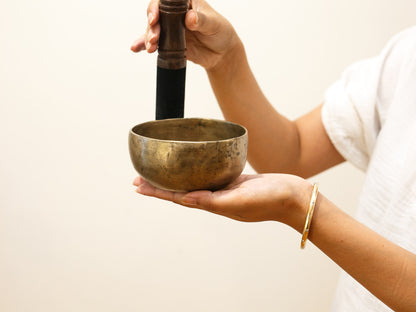 Small Tara Singing Bowl - Base Note A#4 (456 Hz)