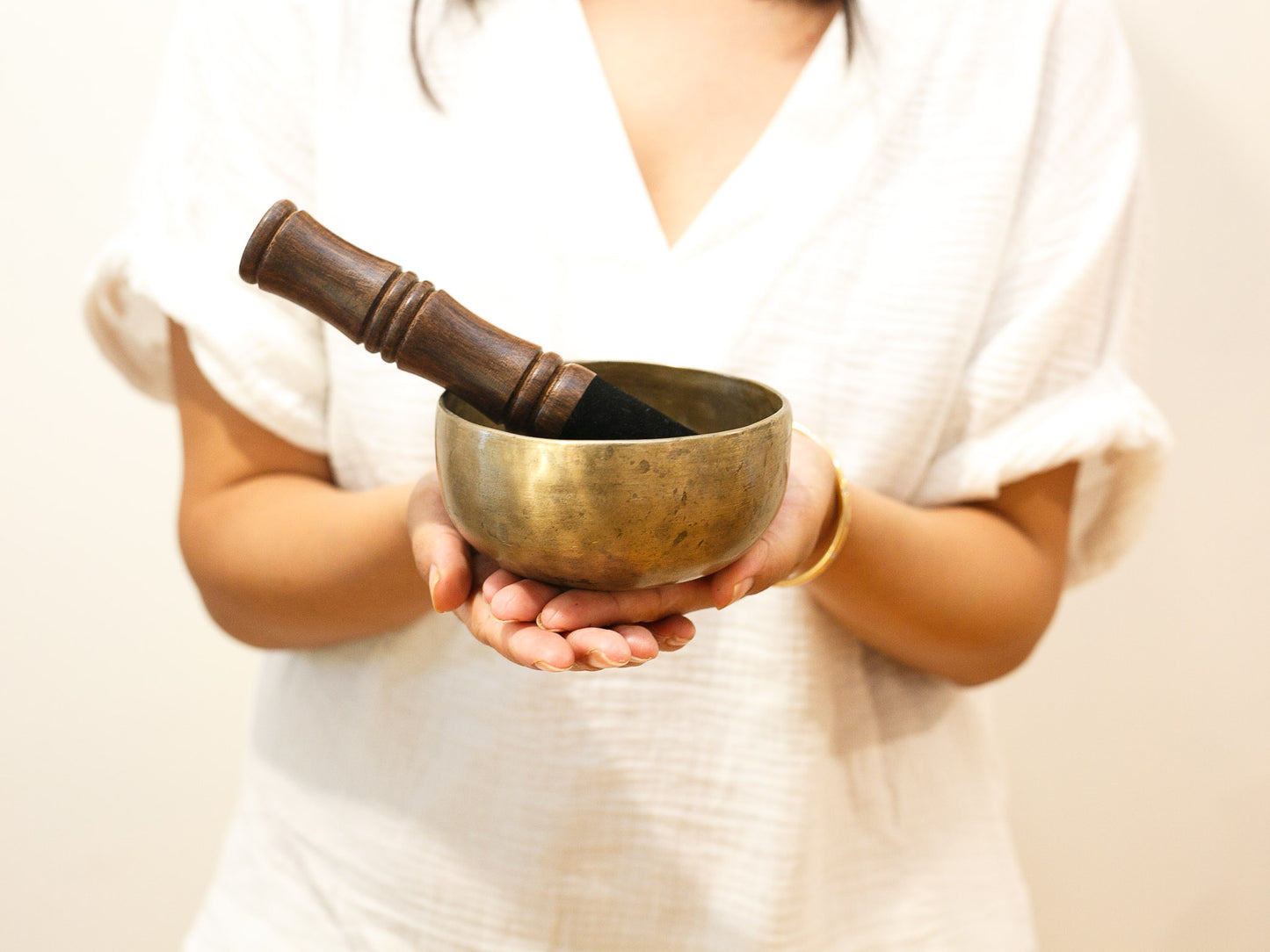 Small Tara Singing Bowl - Base Note A#4 (456 Hz)