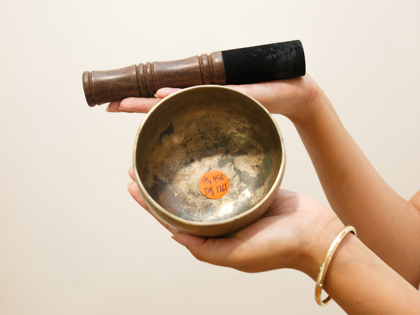 Small Tara Singing Bowl - Base Note A#4 (456 Hz)