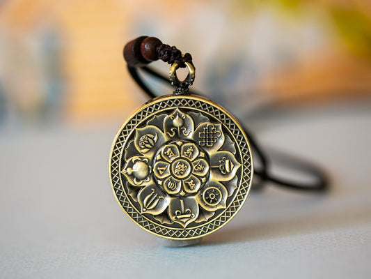 Compassion Mantra Thangka Pendant