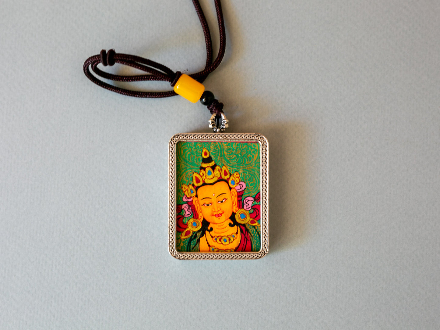 Manjushri Thangka Pendant