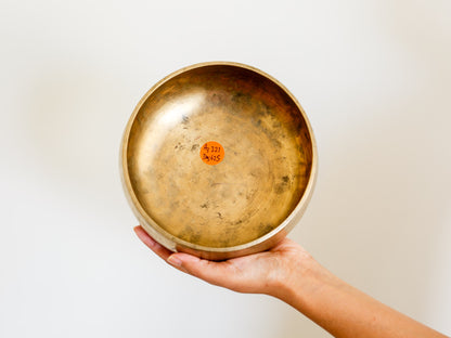 Remuna Singing Bowl - Base note A3 (221 Hz)