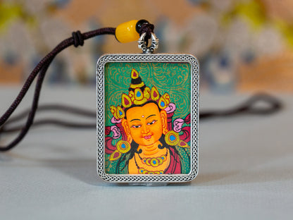 Manjushri Thangka Pendant