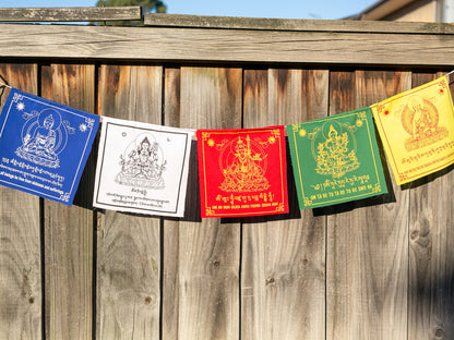 5 Buddhist Deities Prayer Flag (NEW)