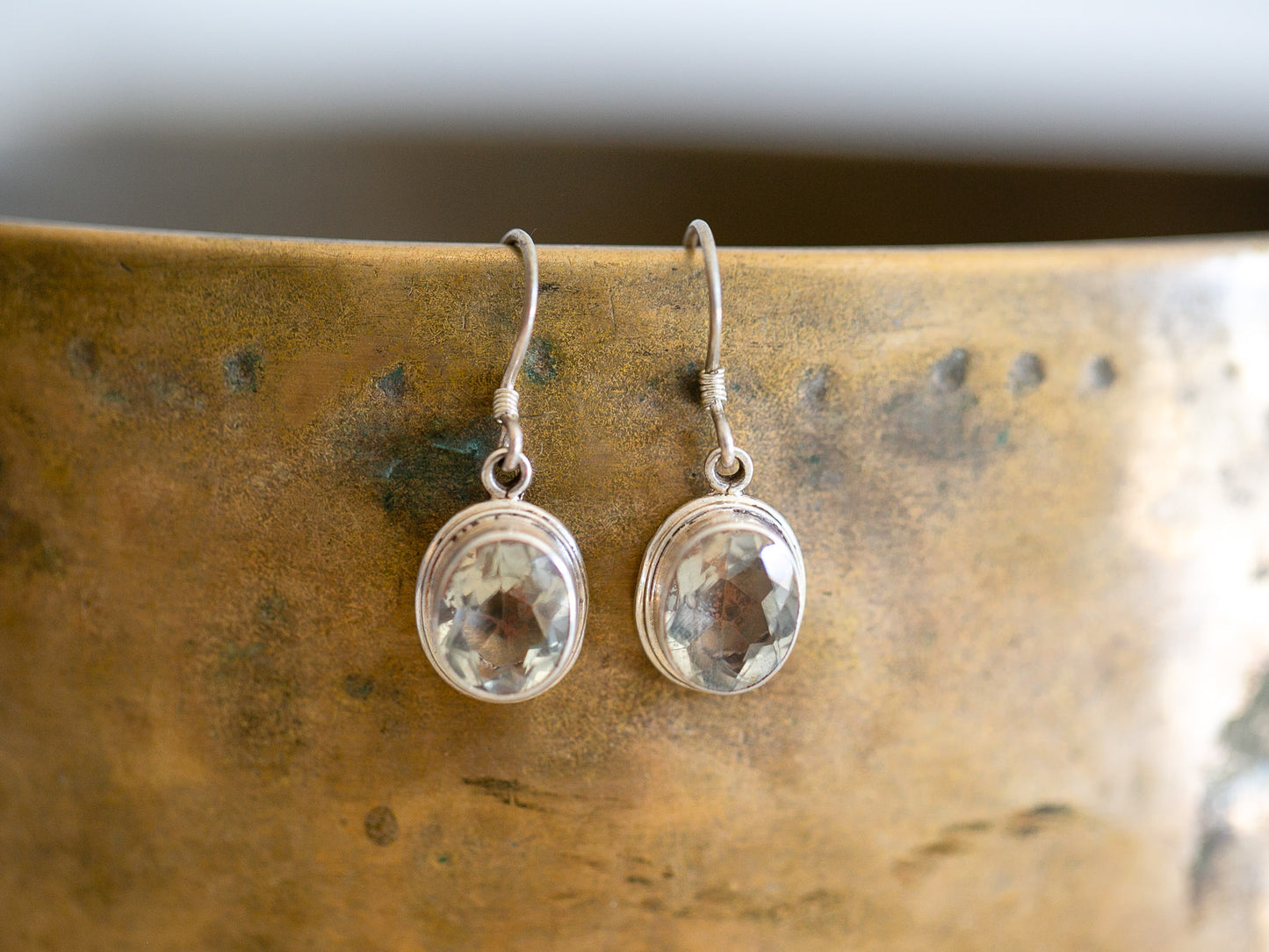 Citrine and Sterling Silver earring #3