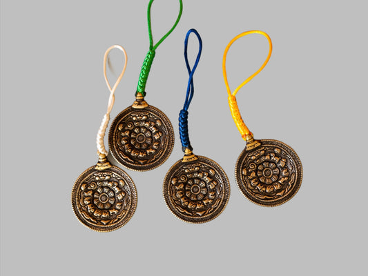 Wheel of life charms in four colours