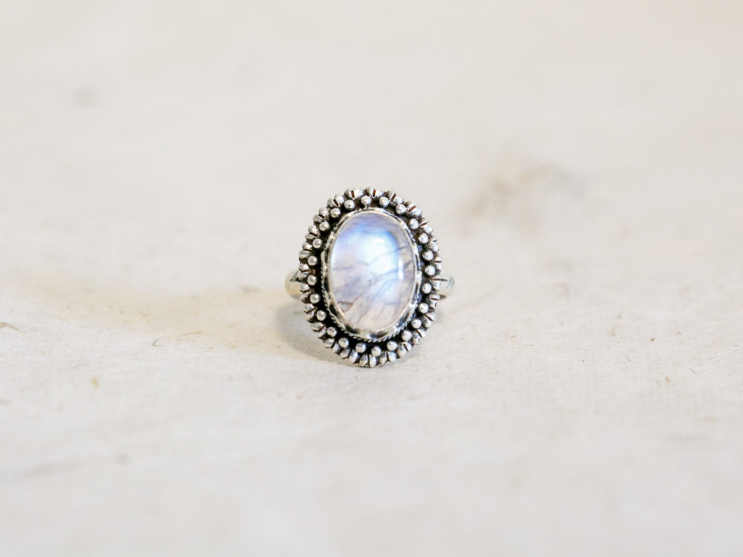 Gemstone and Sterling Silver Ring