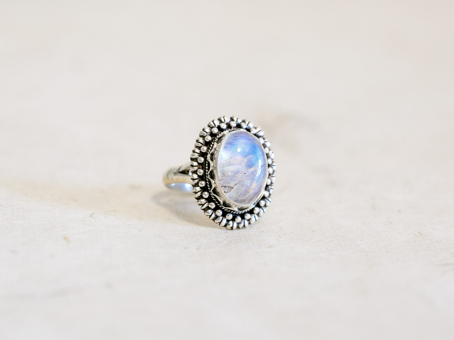 Gemstone and Sterling Silver Ring