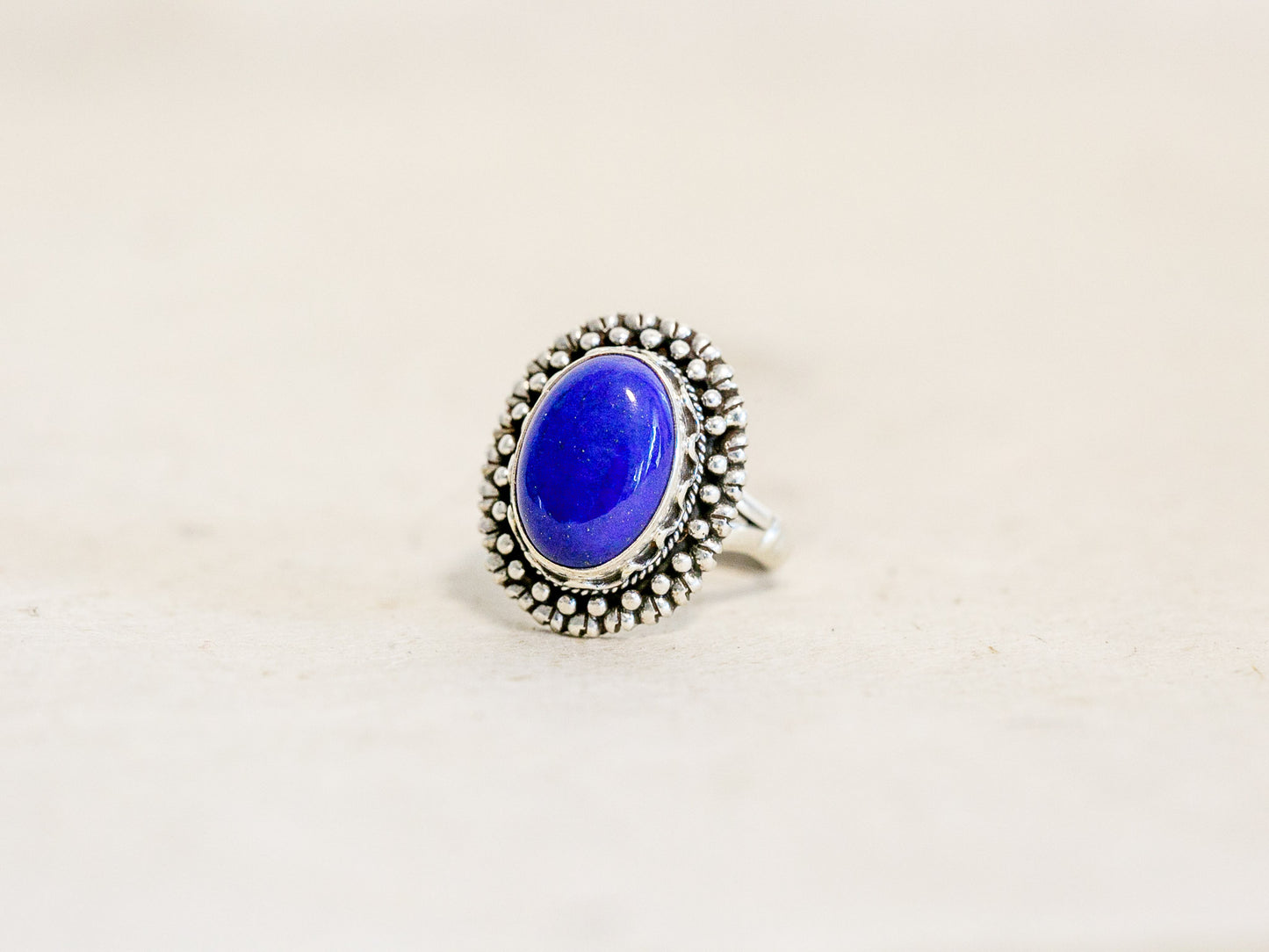 Gemstone and Sterling Silver Ring