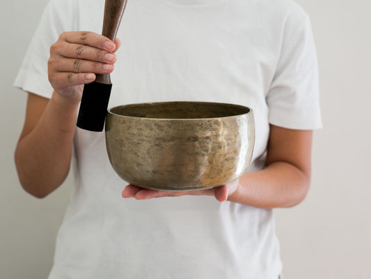 Tara Singing Bowl (thick rim) - Base Note A#3 (234 Hz)