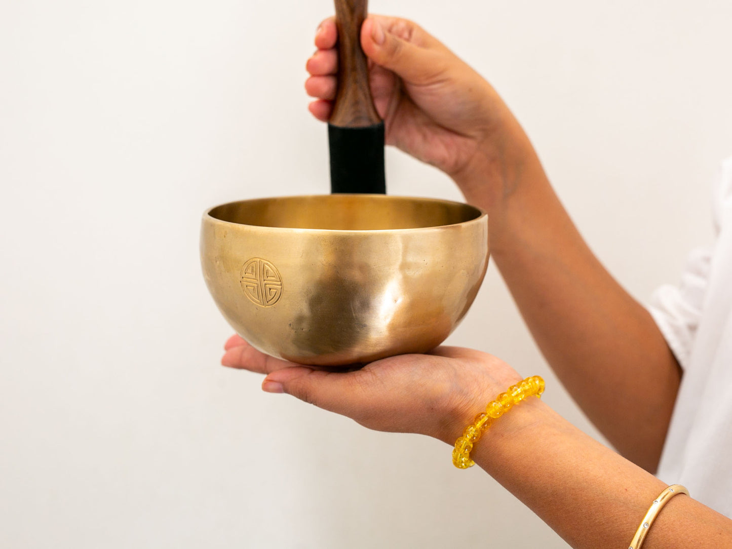 Hand Hammered Moon Singing Bowl - Base Note E4 (324) Hz