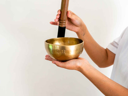 Hand Hammered Moon Singing Bowl - Base Note G#4 414 Hz
