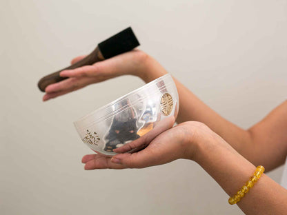 Silver Moon Singing Bowl - Base Note C5 (510 Hz)