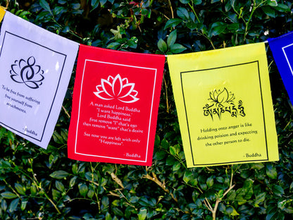 Buddha Quotes Prayer Flags