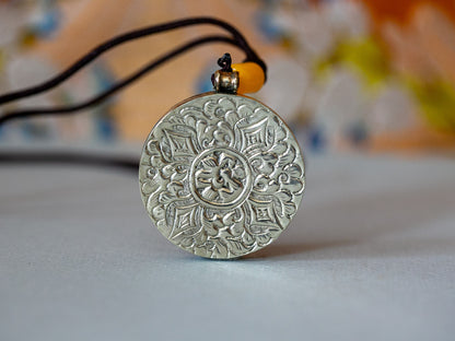 Compassion Mantra Mandala Thangka Pendant #2