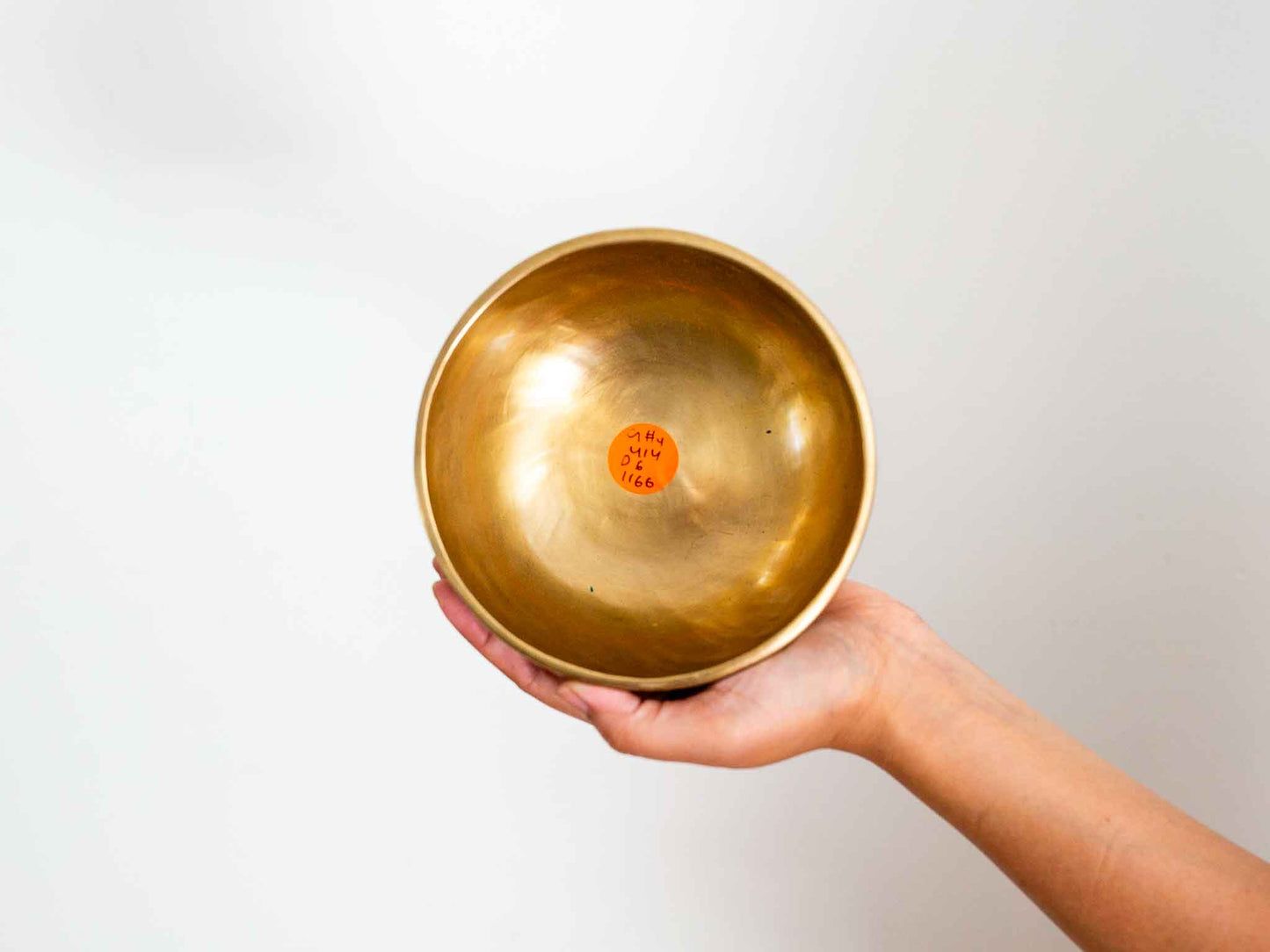 Hand Hammered Moon Singing Bowl - Base Note G#4 414 Hz
