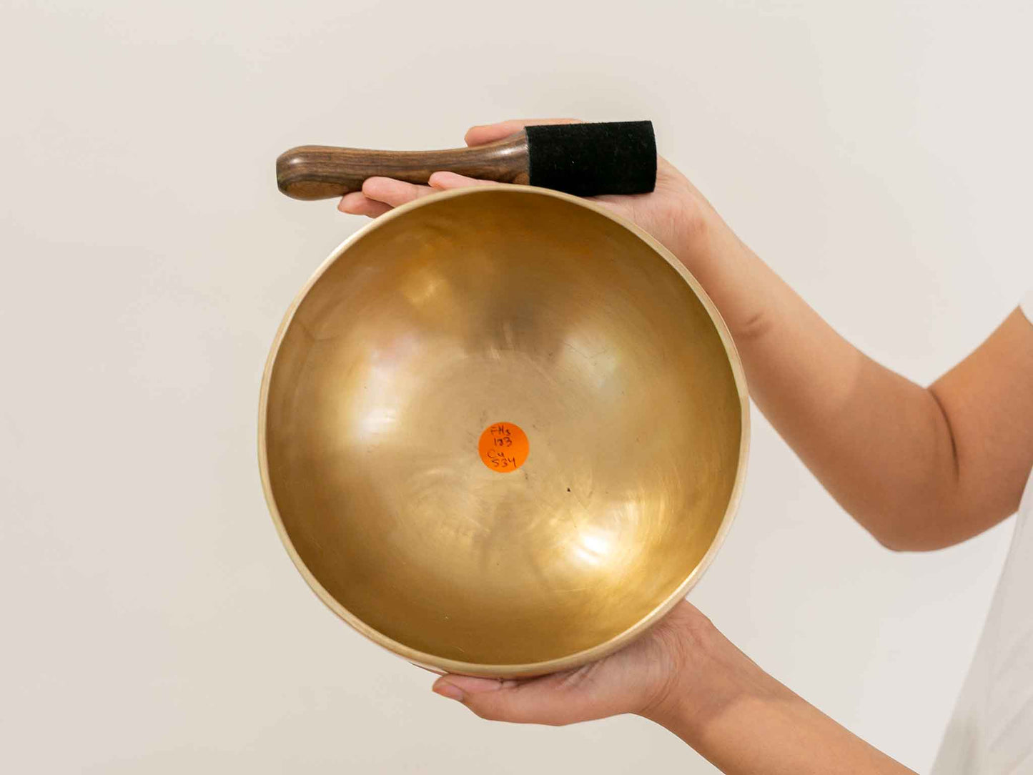 Hand Hammered Moon Singing Bowl - Base Note F#3 (183) Hz