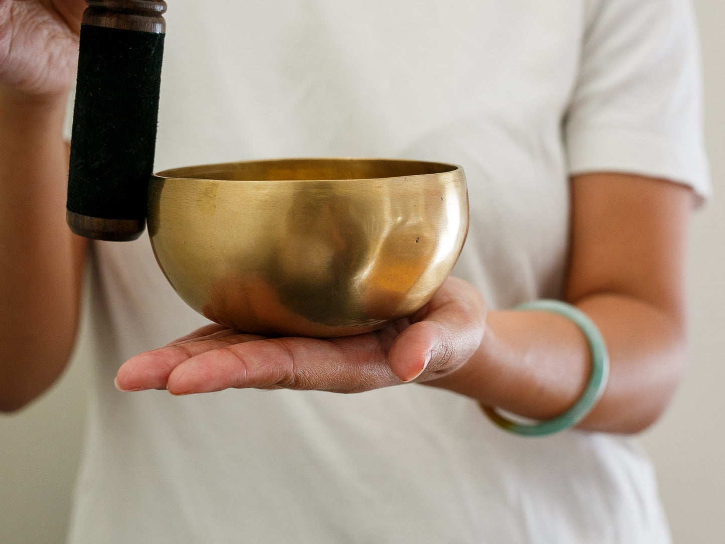 Small Hand Hammered Singing Bowl - Base note C5 (522 Hz)