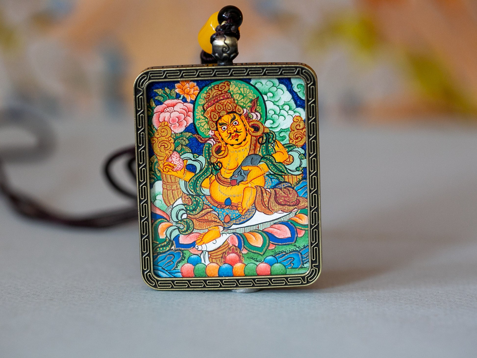 Zambala Thangka Pendant Tibet Shop Sydney - Main Image