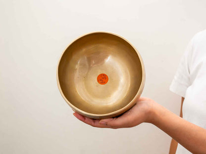 Hand Hammered Moon Singing Bowl - Base Note C#4 (283) Hz