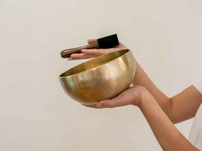 Hand Hammered Moon Singing Bowl - Base Note A3 (224)