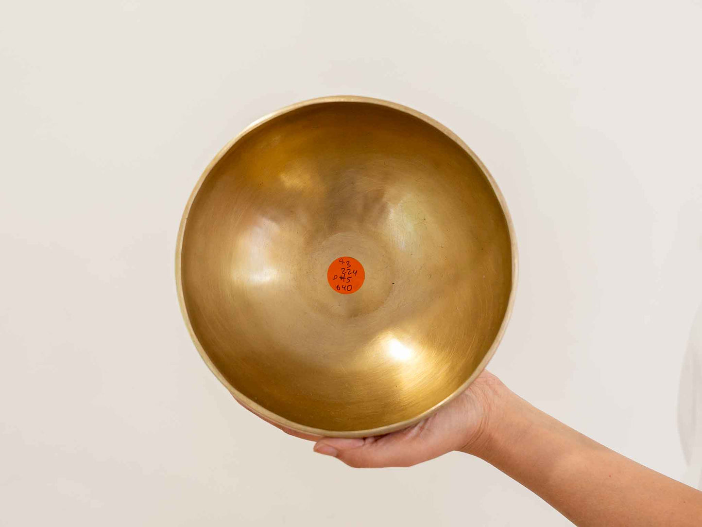 Hand Hammered Moon Singing Bowl - Base Note A3 (224)