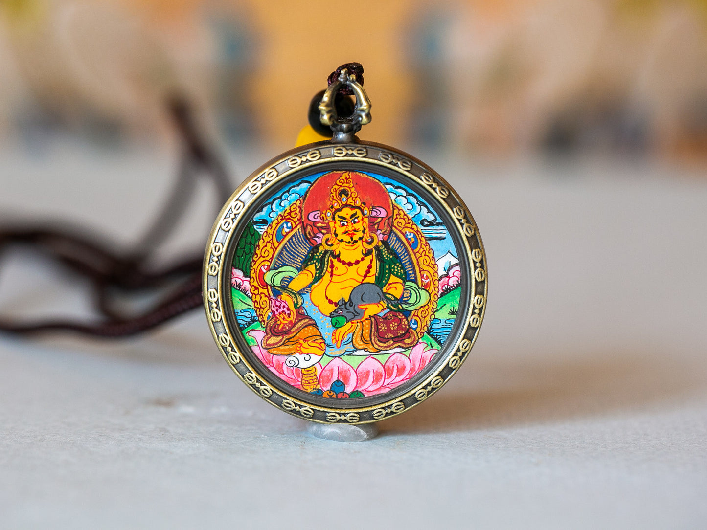 Zambala Thangka Pendant #2