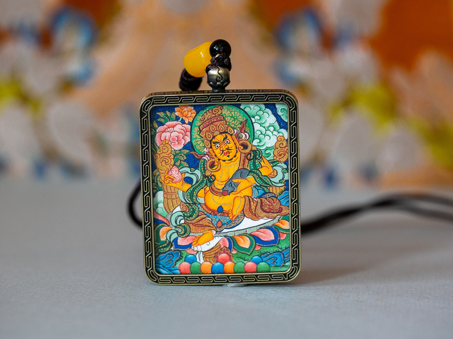 Zambala Thangka Pendant