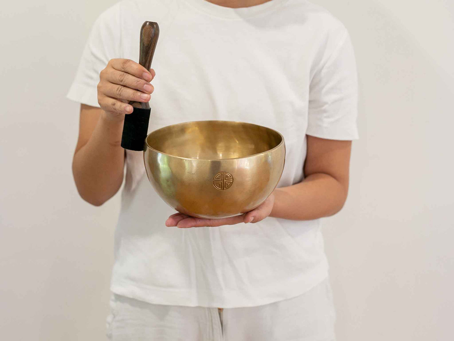 Hand Hammered Moon Singing Bowl - Base Note G#3 213 Hz